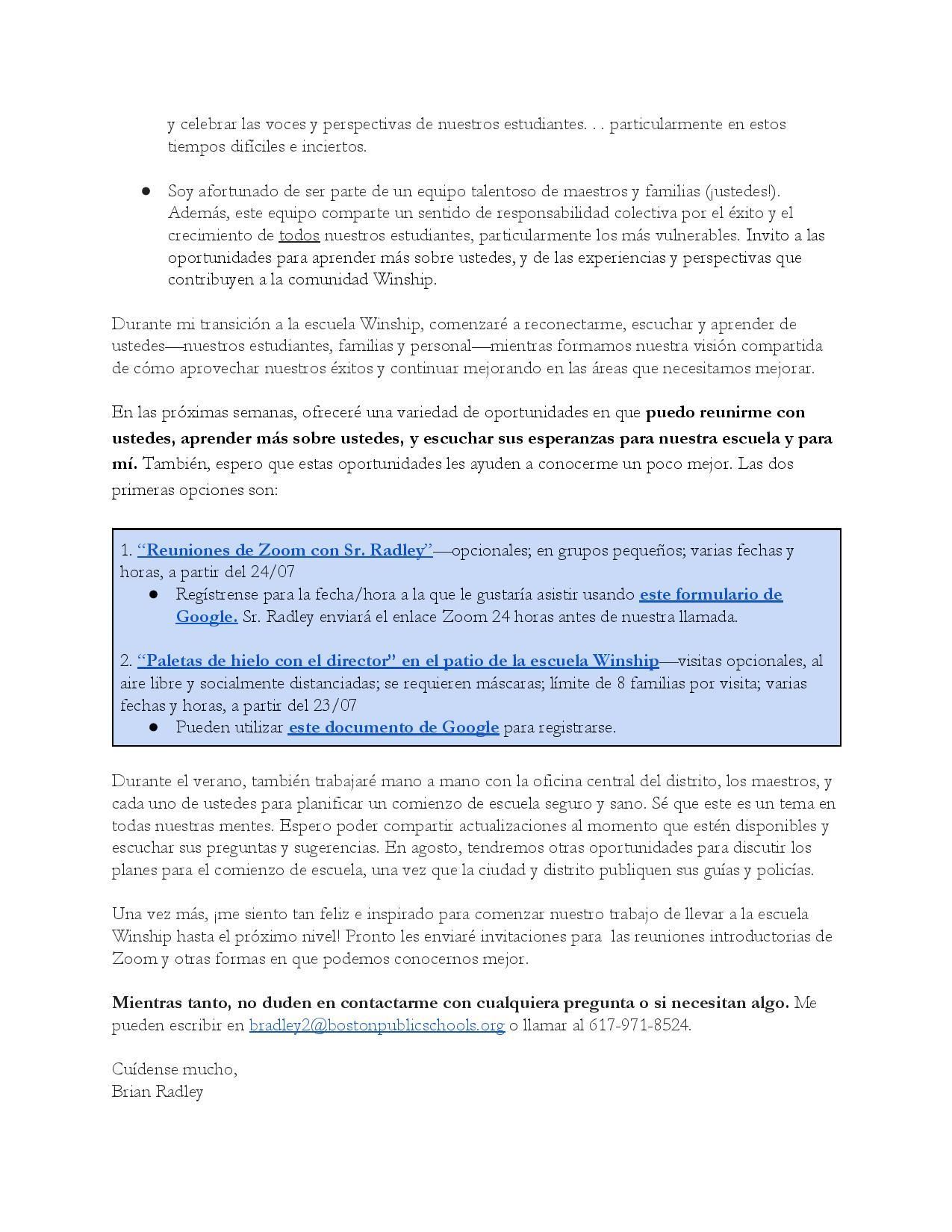 Principal Radley Letter 4 